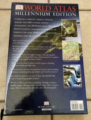 DK World Atlas Millennium Edition Large Hardcover Book, 18″× 11″× 1.5″ VERY GOOD