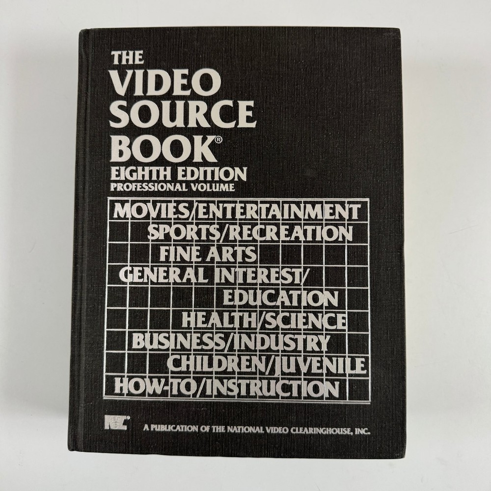 The Video Source Book Eighth Edition 1986 Professional Volume NV Clearinghouse