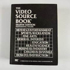 The Video Source Book Eighth Edition 1986 Professional Volume NV Clearinghouse