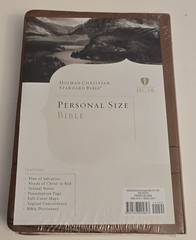 HCSB Personal Size Bible Tan Roots Imitation Leather Brand New Sealed