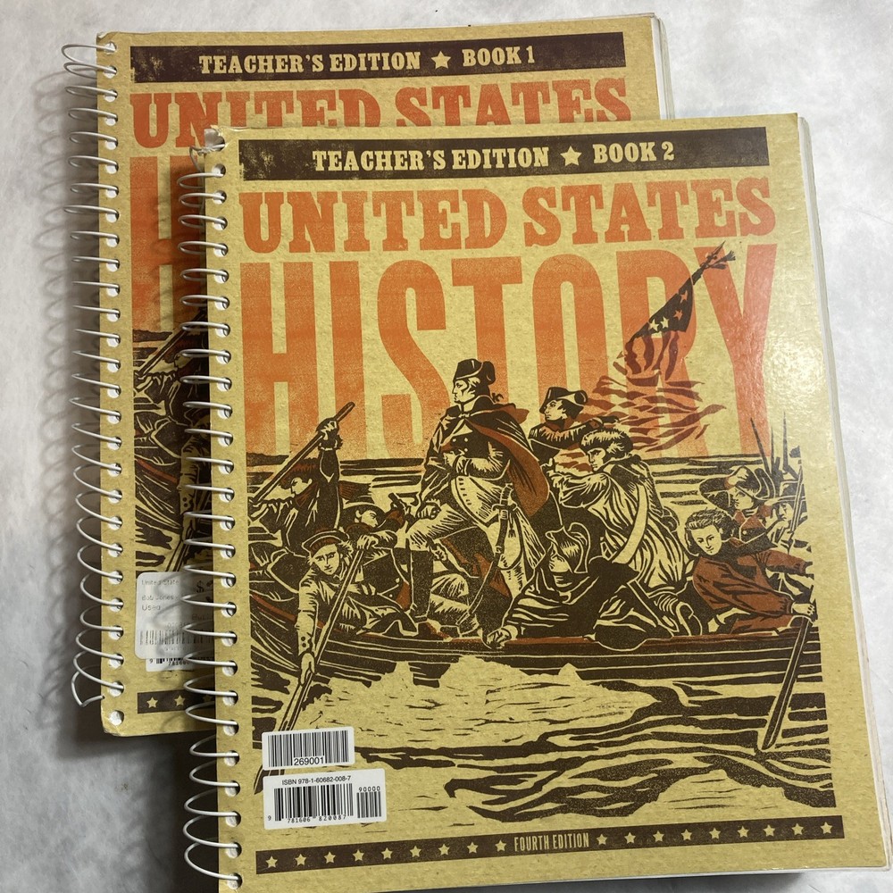 BJU United States History Teacher Edition Textbook High school Book 1 And 2