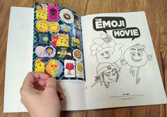 The Emoji Movie Coloring and Activity Book with Crayons includes Stickers