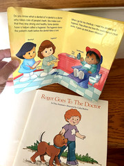 2 Fisher-Price Books Michael’s Dentist Flap Book & Roger Goes to the Doctor