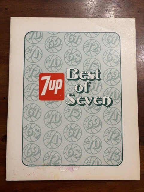 RARE 7UP Best of Seven Notebook 1974 Basketball Journal