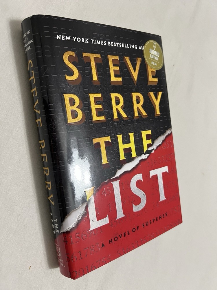 The List SIGNED by Steve Berry (2025, Hardcover)