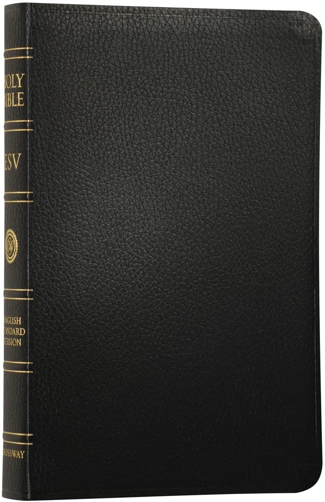 ESV Classic Reference Bible, Premium Bonded Leather, Black, Red Letter Text