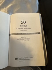50 Essays: A Portable Anthology (High School Edition) : For AP® Eng. Lang