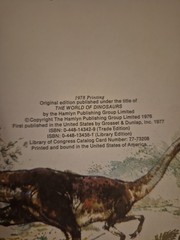 The World of Dinosaurs by Richard Moody – 1978 Hardcover Children’s Book
