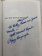 Baa Baa Black Sheep Pappy Boyington 1958 17th Printing Signed Inscribed Memoir