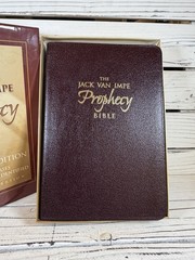 KJV Jack Van Impe Prophecy Bible Burgundy Leather Red Letter Limited Special Ed.