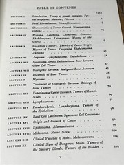 Lectures On Tumor Pathology By James Ewing M.D. Cornell University in 1934, Rare