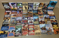 Lot of 10 Zane Grey Louis L’amour Western Paperback Fiction Books MIX UNSORTED