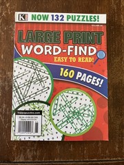 KAPPA Large Print WORD-FINDS Puzzle Volume 84 , 160 Pages Easy To Read