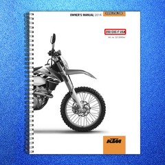 KTM 350 EXC-F Motorcycle Owners Manual 2014 – STEEL WIRE BOUND – TOUGH COVERS
