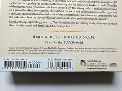 New York Burning by Jill Lepore, Audiobook on 6 CDs, New, Sealed