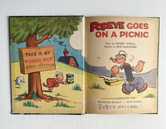Lot 7 Vintage Children’s Wonder Books- Popeye, Bunny Hopwell, Wizard Of Oz Etc.