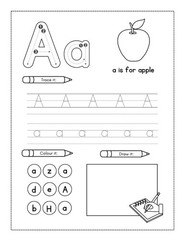 DIGITAL CONTENT – Alphabet Preschool Color Kids-Activity-Book 120 Pages