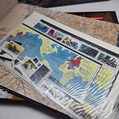 USPS WW2 Remembered Box Set in Slip Case 5 Stamp Albums Plus Complete Stamp Sets
