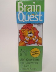 Brain Quest Kindergarten Ages 5-6 Smart Start Cards 300 Questions 300 Answers