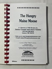 The Hungry Maine Moose Cookbook (Morris Press 2004) Plastic-comb PB