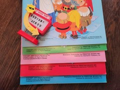 VTG Lot of 5 Sticker Fun Color & Activity Books 1978 Prestige Books Inc cartoons