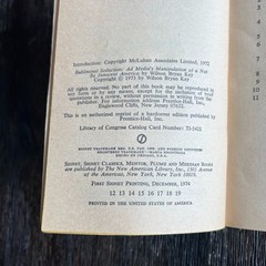 SOLD AS-IS Subliminal Seduction by Wilson Bryan Key 1974 Signet Book Musty Odor