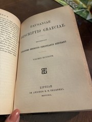 Antique Pausanias Pausaniae Descriptio Graeciae 1889 Hardcover Teubneri Vol I&II