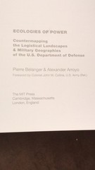 Ecologies of Power Paperback by Pierre Bélanger MIT Press Military Geographies