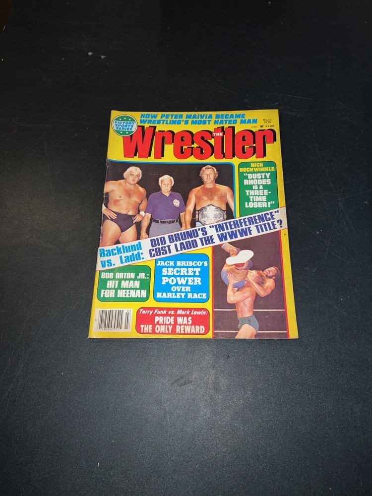 The Wrestler Magazine March 1979 Dusty Rhodes Ernie Ladd Cover NWA WWF WCCW