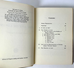 The Art of Loving, Erich Fromm, World Perspectives 1956 HC w $2.75 DJ in Mylar