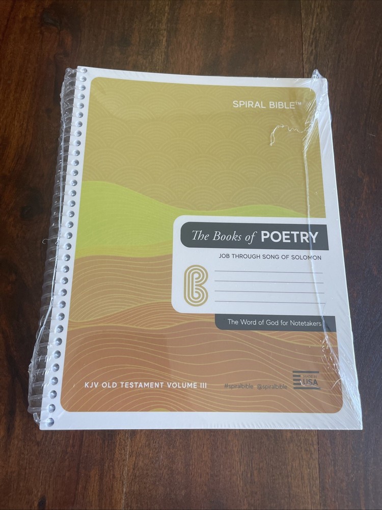 Spiral Bible The Books of Poetry The Word of God Notetakers