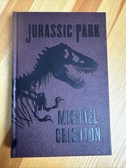 Jurassic Park By Michael Crichton Deluxe Faux Leather Dinosaur Skin Edition New