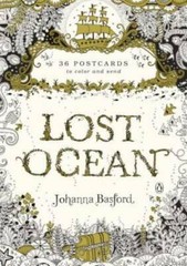 Lost Ocean: 36 Postcards to Color and Send – Paperback – GOOD