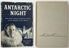 VTG HISTORY: SIGNED Antarctic Night by Jack Bursey – 1957 HC/DJ Pub Rand McNally