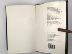 Thomas Bernhard / YES 1st UK Edition (1991) Hardcover