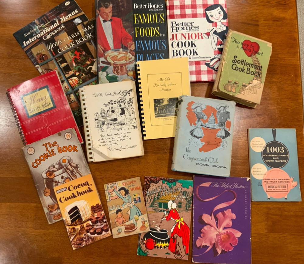Lot of 14 Vintage Cook Books, 1931-1979 – Congressional Club, DAR Valley Forge