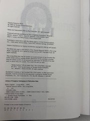 Parents Resource Bible 1995 Life Application Tyndale House Publishers