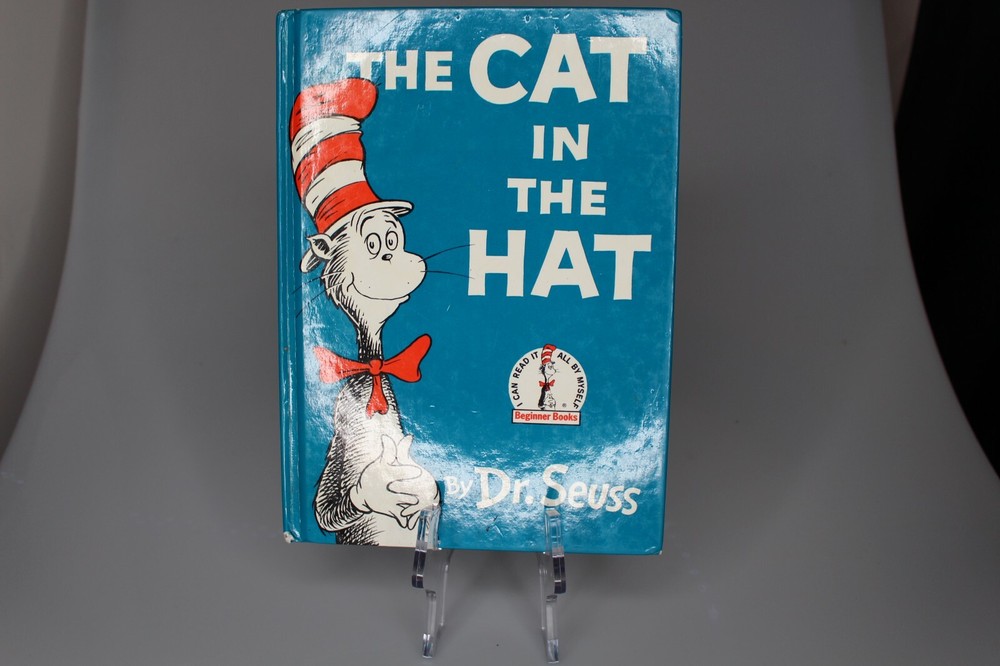 The Cat in the Hat Dr Seuss Theodor Geisel Hardcover Copy 61 pages Beginner Book