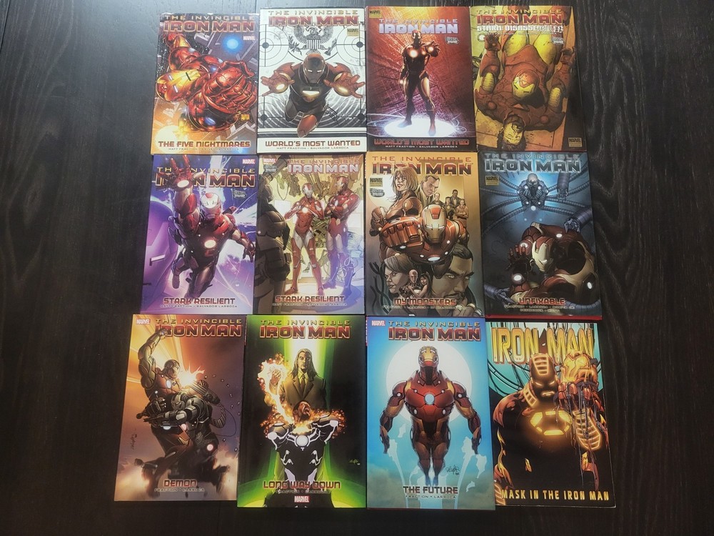 Invincible Iron Man by Matt Fraction Volumes 1-11 in HC and TPB