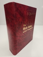 1972 THE HOLY BIBLE in Four Translations Parallel Edition LARGE Hardcover