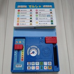 MIKI HOUSE Train Sound Book Kids Toy Voice Button Game Blue 22cm Used