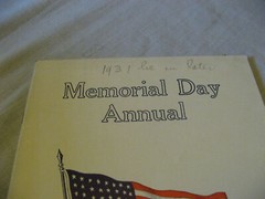 Vintage 1929 Wisconsin Merorial Day Annual Booklet The American Flag USA