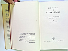Prayers of Kierkegaard Perry D. LeFevre 1956 HC University of Chicago Vintage