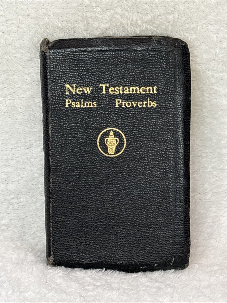 Vintage Pocket Bible 1954 Testament Psalms Proverbs Gideons National Bible Press