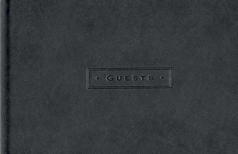 Classic Black Guest Book – Hardcover, by Peter Pauper Press; Inc. – Very Good h