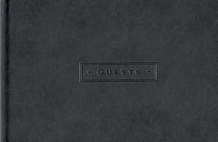 Classic Black Guest Book – Hardcover, by Peter Pauper Press; Inc. – Very Good h