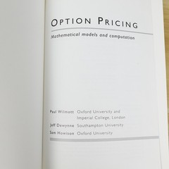 Option pricing: Mathematical Models and Computation Oxford Financial Press HC