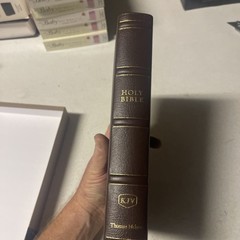 KJV Large Print Verse-By Verse Ref. Bible, Maclaren Series, Brwn Genuine Leather