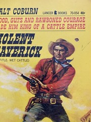 VIOLENT MAVERICK by Walt Coburn – Lancer 1963 Vintage Western Action Paperback