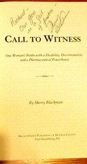 2020 Call To Witness by Sherry Blackman SIGNED Softcover Book 304 Pages